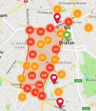 Commonplace 2021 Map Of Brixton Hill