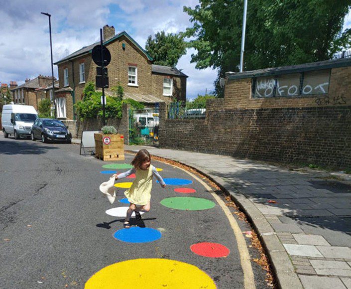 Child Playing In A Ltn Area